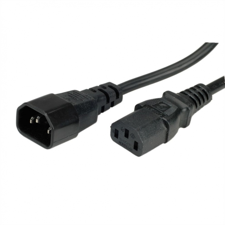 Imagine Cablu prelungitor alimentare PC C13 - C14 10A 1.8m, Value 19.99.1515